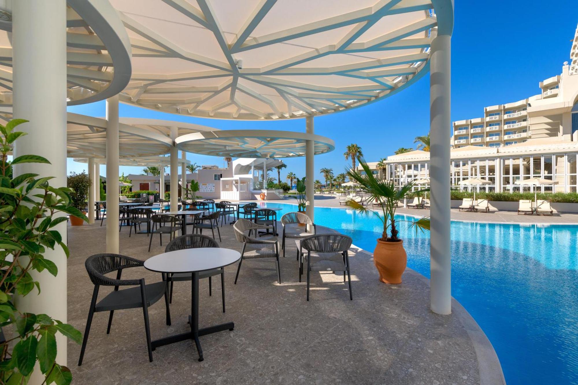 Rodos Palladium Leisure & Wellness Mourátagas Exterior photo The pool at the hotel